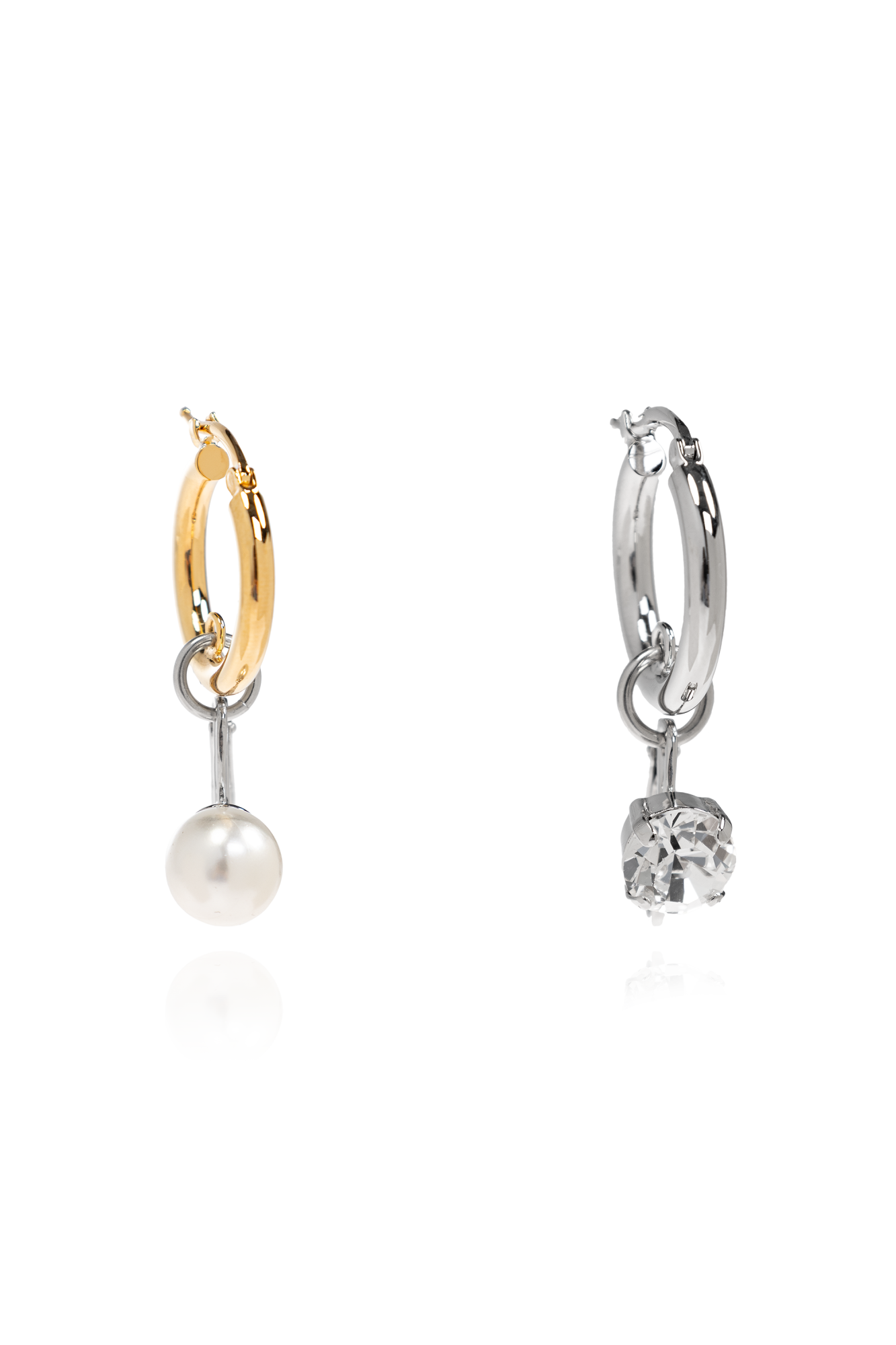 Silver Brass earrings MM6 Maison Margiela - Vitkac AS